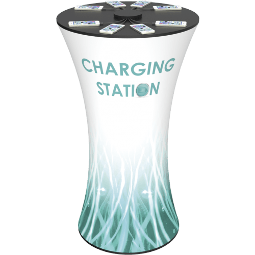 custom charging station for events and trade shows