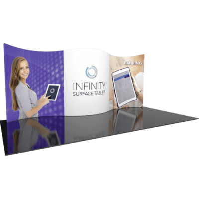 Trade Show Pop Up With Curved Walls