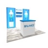 balance water 10x10 trade show booth exhibit ideas