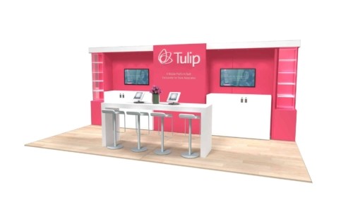 Tulip 10x20 Trade Show Booth Exhibit Ideas