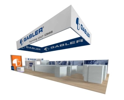 Gabler 30x70 Trade Show Booth Exhibit Ideas