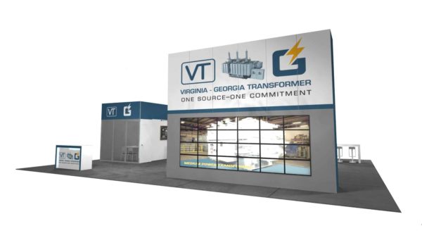 Virginia-Georgia Transformers 40x50 Trade Show Booth Exhibit Ideas