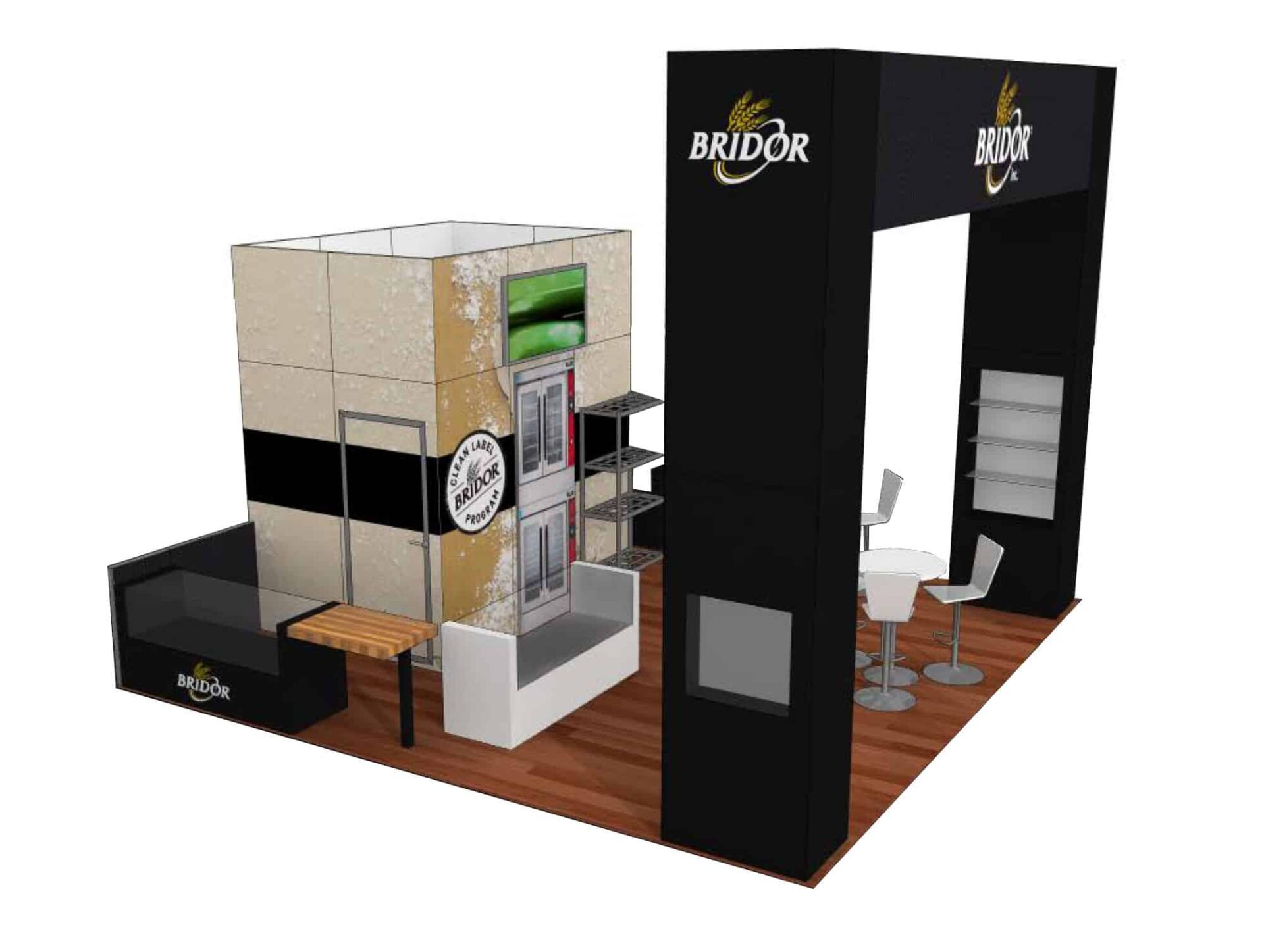 Bridor 20x20 Trade Show Boot Exhibit Ideas