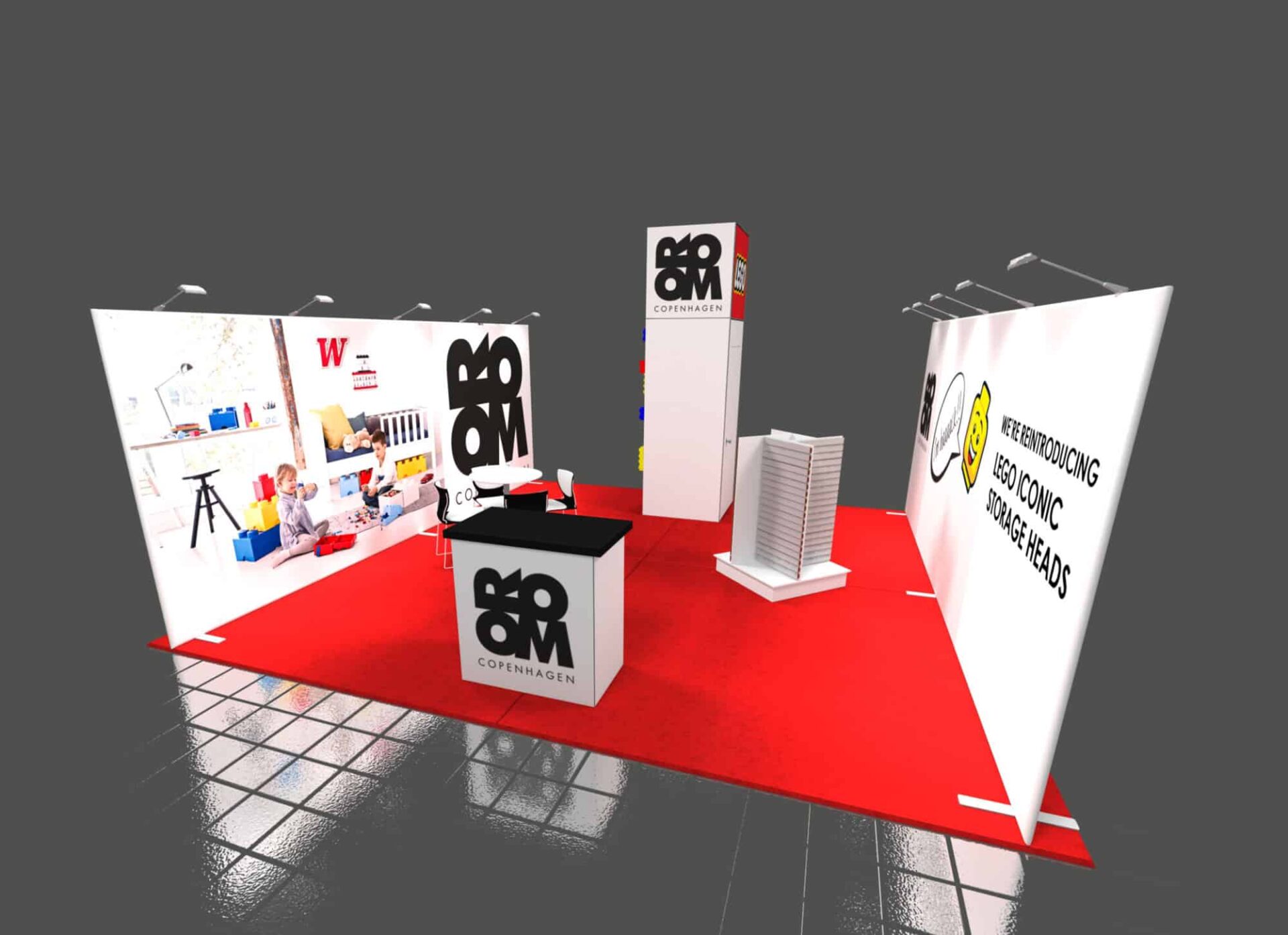 Room Copenhagen 20x20 Trade Show Booth Exhibit Ideas