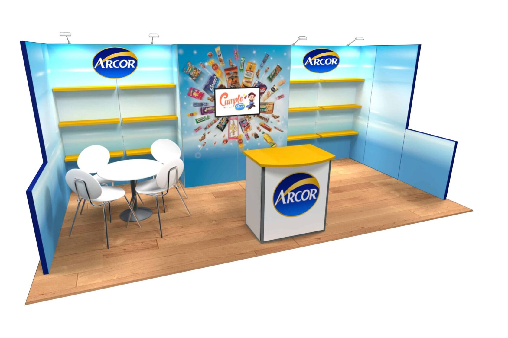 Arcor 10x20 Trade Show Booth Exhibit Ideas