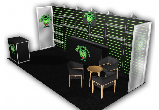 MyMonsterGlass.com – 10×20 Trade Show Booth