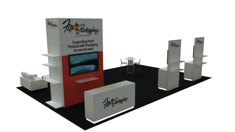 Fox Packaging – 20×30 Trade Show Booth