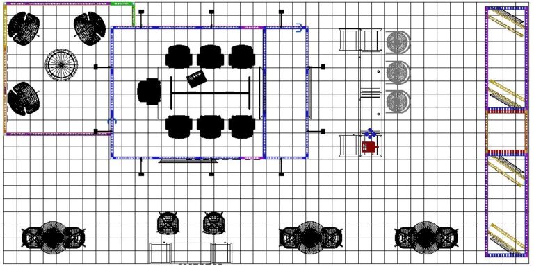 Pflaumer – 20×40 Trade Show Booth Floorplan