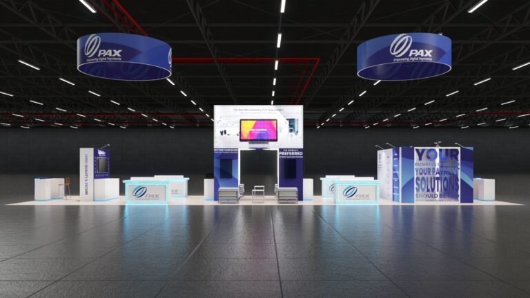 PAX Technology – 20×70 Trade Show Booth