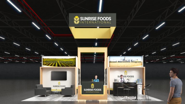 Sunrise Foods – Larger Trade Show Booth