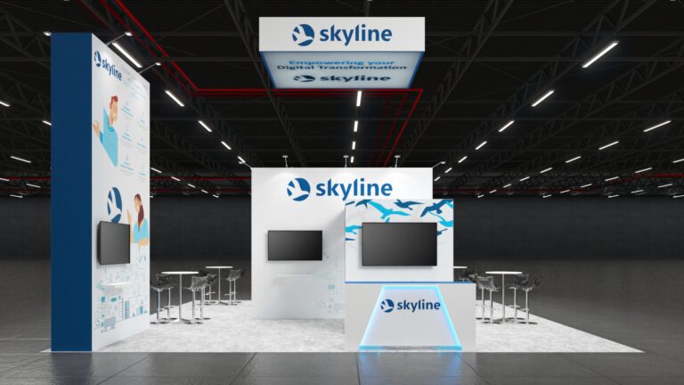 Skyline Communications – 30×30 Trade Show Booth
