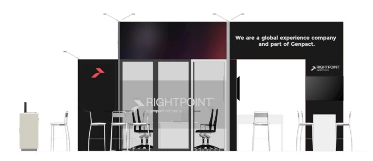 RightPoint Alturas – 30×30 Trade Show Booth