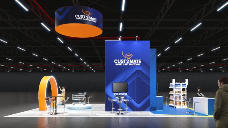 Cust2Mate – 30×40 Trade Show Booth