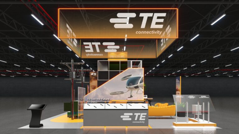 Te Connectivity – 30×80 Trade Show Booth
