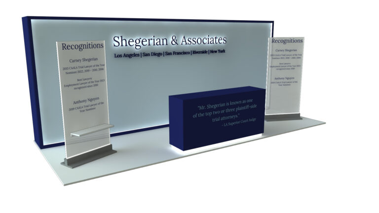 Shegarian Law – 8×20 Trade Show Booth
