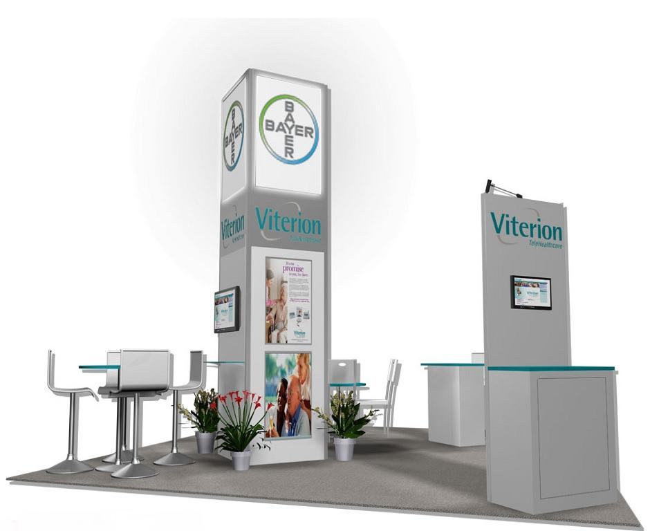 Bayer Viterion – 20×20 Trade Show Booth