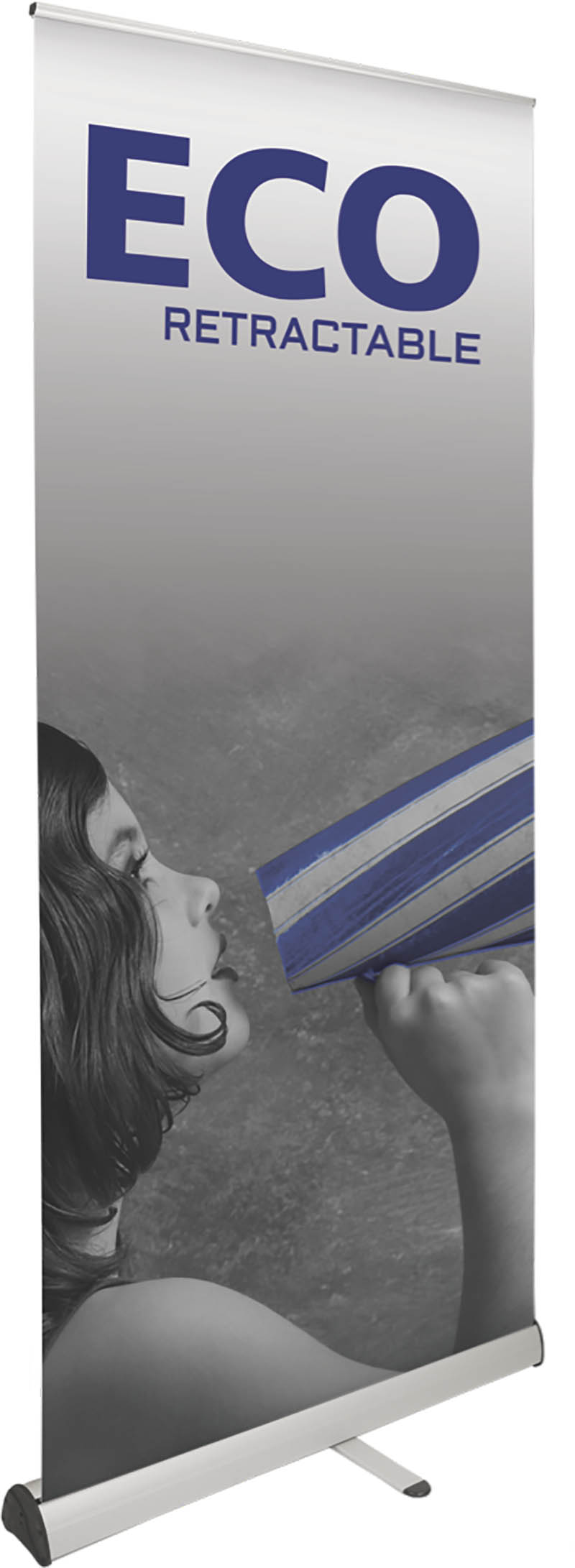 Eco Retractable Banner Stand Base – Silver