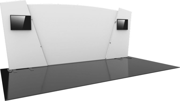 Formulate Designer Series 20ft Fabric Backwall Kit 06 Left Blank 1