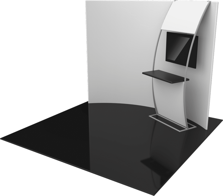 Formulate Master 10ft Hc6 Horizontal Curve Fabric Backwall Right Blank