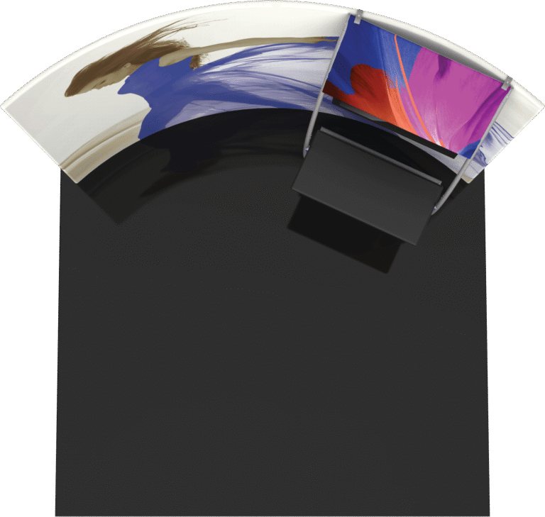 Formulate Master 10ft Hc6 Horizontal Curve Fabric Backwall Top