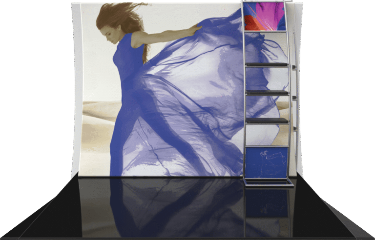 Formulate Master 10ft Vc10 Vertical Curve Fabric Backwall Front Blank 2