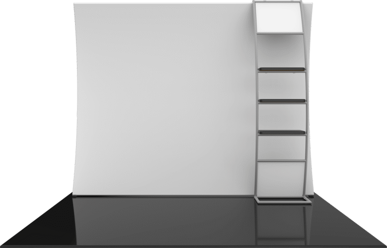 Formulate Master 10ft Vc10 Vertical Curve Fabric Backwall Front Blank