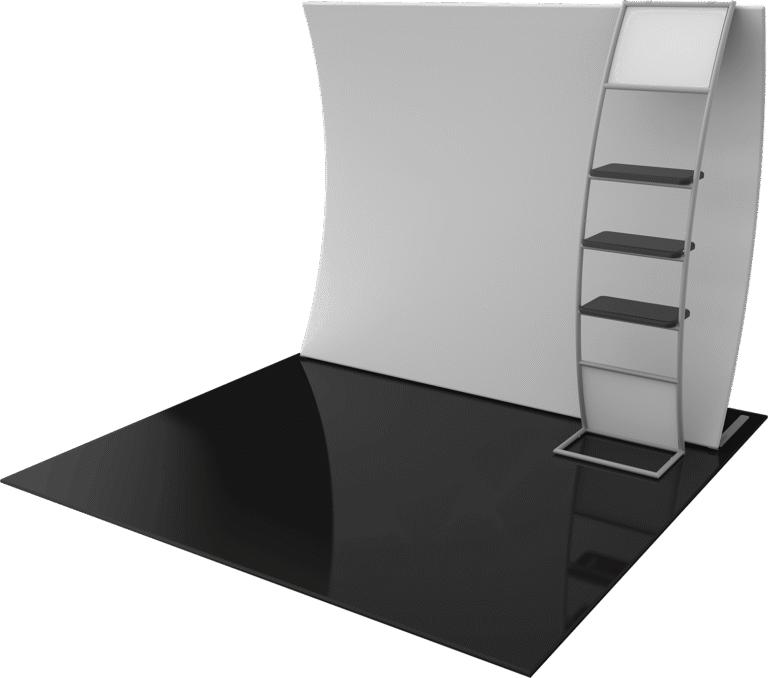 Formulate Master 10ft Vc10 Vertical Curve Fabric Backwall Right Blank