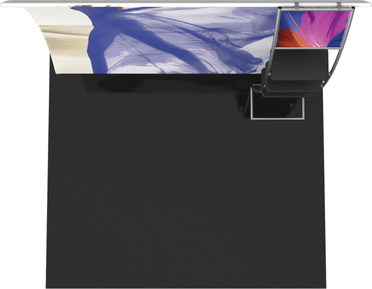 Formulate Master 10ft Vc10 Vertical Curve Fabric Backwall Top 1