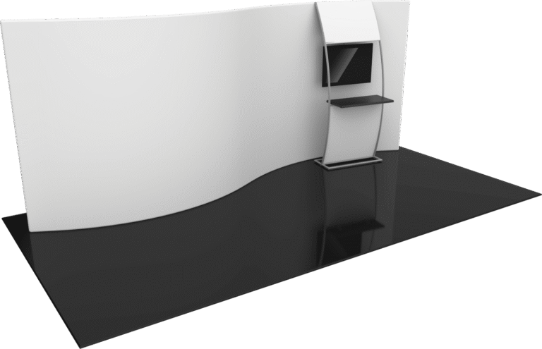 Formulate Master 20ft Wsc2 Serpentine Curve Fabric Backwall Left Blank 1