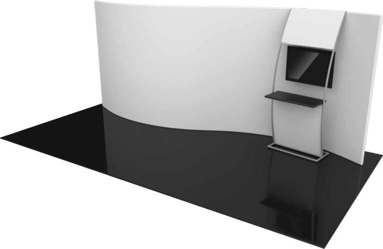 Formulate Master 20ft Wsc2 Serpentine Curve Fabric Backwall Right Blank 1