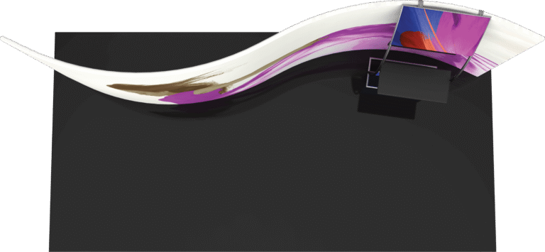 Formulate Master 20ft Wsc2 Serpentine Curve Fabric Backwall Top 1