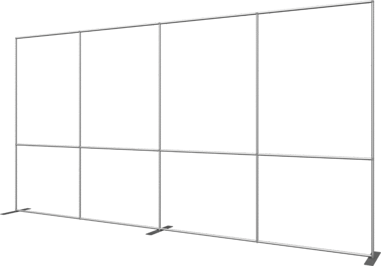 Formulate Master 20ft Straight 10ft Tall Fabric Backwall Frame Right 1