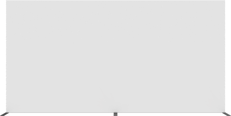 Formulate Master 20ft Straight Fabric Backwall Height Extender Front Blank 1