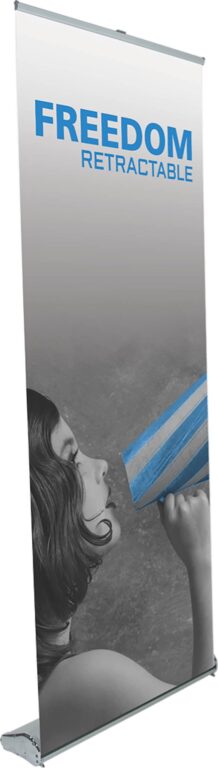 Freedom 800 Retractable Banner Stand Base – Silver