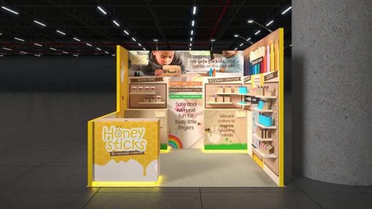 Honeysticks – 20×20 Trade Show Booth