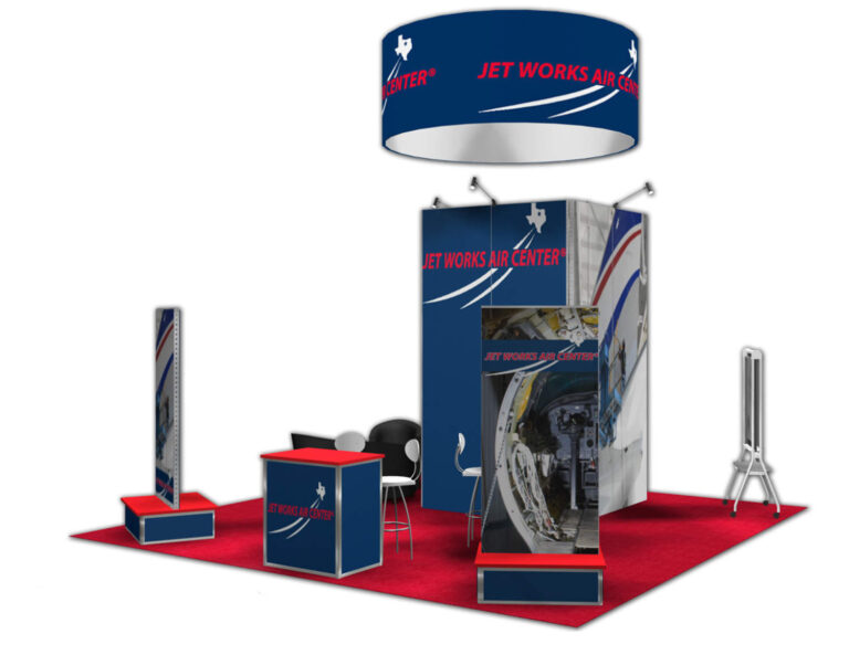 Jet Work Air Center – 20×20 Trade Show Booth