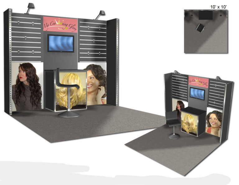 My Crowning Glory – 10×10 Trade Show Booth