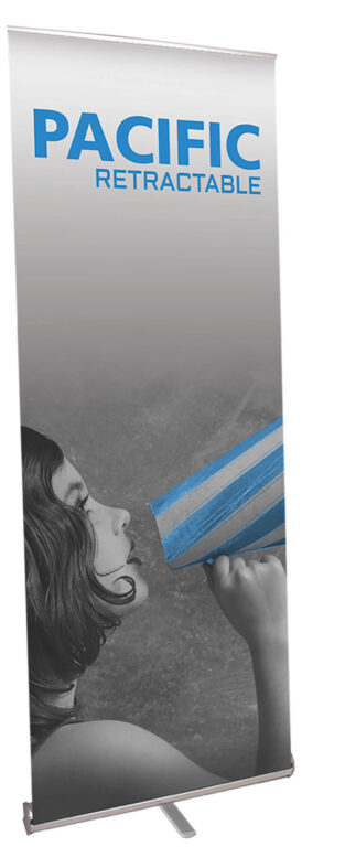 Pacific 800 Retractable Banner Stand Base – Silver