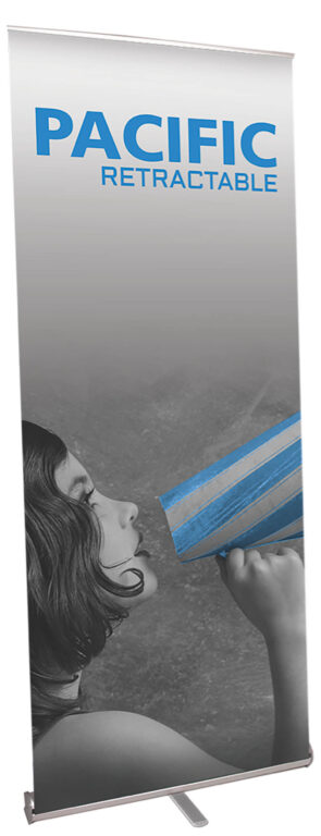 Pacific 920 Retractable Banner Stand Base – Silver