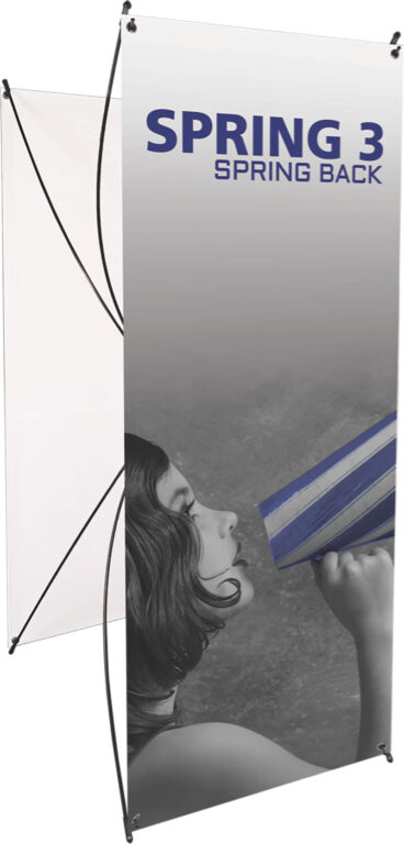 Spring 3 Spring Back Banner Stand Base – Black