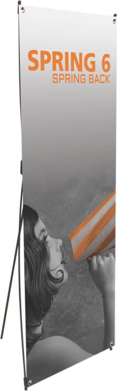 Spring 6 Spring Back Banner Stand Base – Black