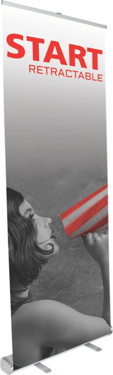 Start Retractable Banner Stand Base – Silver