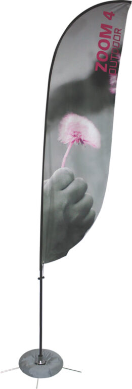 Zoom 4 Flag Feather Double Sided Graphic