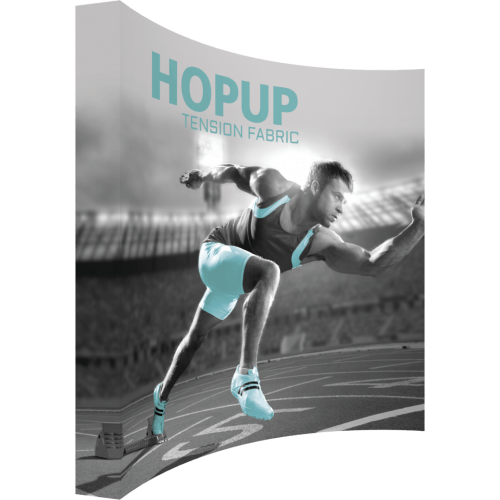 Hopup 10ft Curved Extra Tall Tension Fabric Display