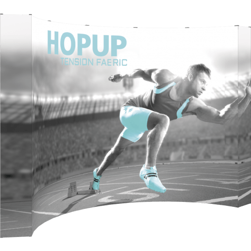 Hopup 13ft Curved Full Height Tension Fabric Display