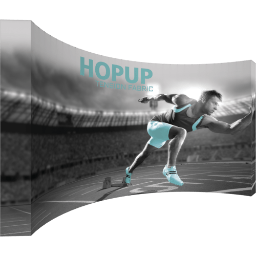 Hopup 15ft Curved Full Height Tension Fabric Display