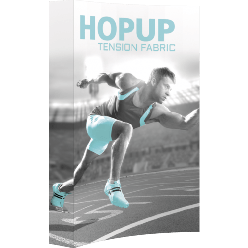Hopup 5.5ft Curved Full Height Tension Fabric Display