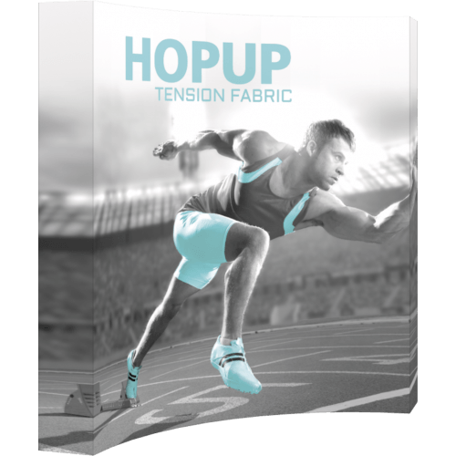 Hopup 8ft Curved Full Height Tension Fabric Display