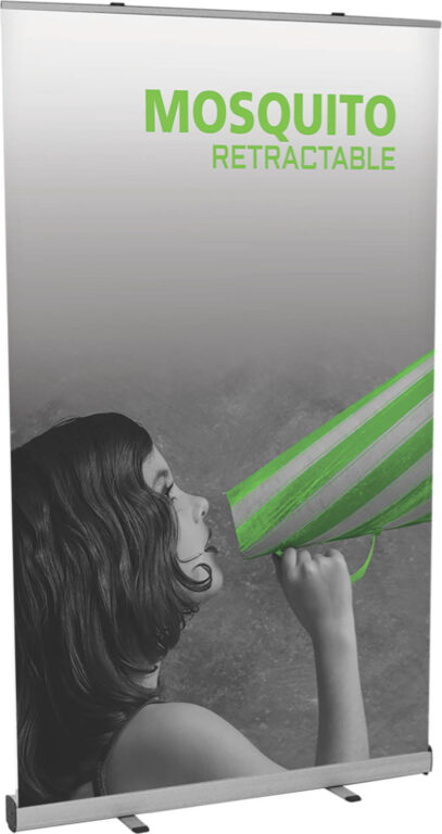 Mosquito 1200 Retractable Banner Stand Base – Silver