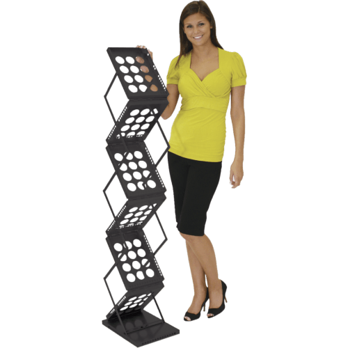 Zedup 1 Literature Rack – Black